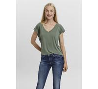 Vero Moda - Bekleidung Vmfilli Ss V-Neck Tee Ga Noos - grau - Größe XS