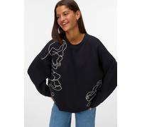 Vero Moda - Bekleidung VMIVALO LS OVERSIZE SWEATSHIRT JRS GA - Schwarz - Größe S