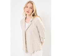 VERO MODA Damen Legeres Blazer Jackett mit Dreiviertel Arm Leichter Sakko Eleganter Business Shacket, Farben:Beige-2, Größe:XS