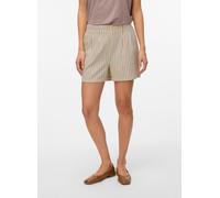 Vero Moda Regular Fit Shorts aus Viskose-Leinen-Mix Modell 'JESMILO' in Beige, Größe XS