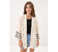 Vero Moda - Bekleidung Vmkai 3/4 Kimono Wvn Btq Fr - Beige - Größe L
