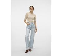 Vero Moda - Bekleidung VMKATHY SHR WIDE FOLD UP DNM JEAN LI3168 - Blau - Größe 30 X 32