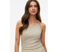 Vero Moda Tanktop VMKIKI O-Neck – Jersey, 95% Viskose/5% Elasthan, meliert, Damen Gr. XL