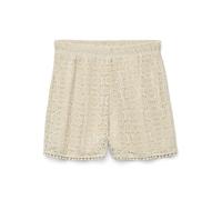 Shorts VERO MODA "VMMAYA HW SHORT SHORTS JRS VO", Damen, Gr. XS, N-Gr, birch, Jersey, Obermaterial: 95% Polyester, 5% Elasthan, unifarben, regular fit kurz, Hosen Shorts, Materialmix, regular fit (842