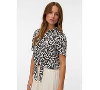 VERO MODA - VMMENNY TIE SS SHIRT WVN BOO Birch - Gr. - L