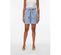 Vero Moda - Bekleidung Vmnorma Hw Paperbag Chambray Shorts - Blau - Größe S