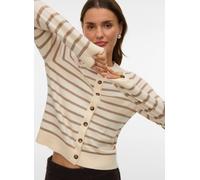 Vero Moda - Bekleidung VMSABA PLAIN LS O-NECK CARDIGAN NOOS - Beige - Größe M