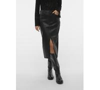Vero Moda - Bekleidung VMVERI HR CALF PL SKIRT NOOS - schwarz - Größe XL