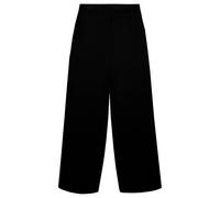 Anzughose VERO MODA "VMBESTIE HW WIDE PANT NOOS", Damen, Gr. 36, Länge 32, schwarz (schwarz detail:solid), Web, Obermaterial: 94% Polyester, 4% Viskose, 2% Elasthan, bequem lang, Hosen Anzughose, Mate