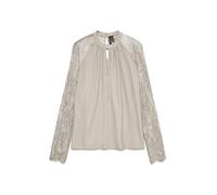 VERO MODA Damen Vmmilla Ls Lace Top Ga JRS Noos, Pumice Stone, M