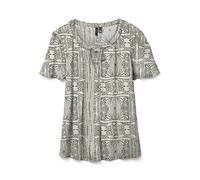 VERO MODA Damen Vmmenny String Ss Top WVN Ga, Oatmeal, Large