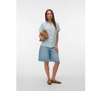 VERO MODA - VMBUMPY SS SHIRT WVN NOOS Snow White - Gr. - M