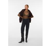 VERO MODA - VMLOVA LS MESH TOP JRS NOOS silver mink - Gr. - L