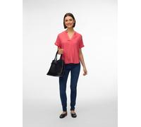 Vero Moda Bluse VMBEAUTY SS TOP GA NOOS Damen Viskose V-Ausschnitt coral paradise XL