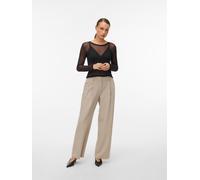 VERO MODA - VMLOVA LS MESH TOP JRS NOOS black - Gr. - M