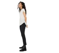 Vero Moda Blusenshirt Becca Plain mit Rundhals in Weiß M Regular Fit