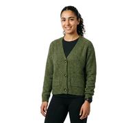 Strickjacke VERO MODA "VMBOOM LS V-NECK BUTTON CARDIGAN GA NOOS", Damen, Gr. XS, cypress detail:melange, Strick, Obermaterial: 85% Polyester, 7% Polyacryl, 5% Wolle, 3% Elasthan, meliert, loose fit hü