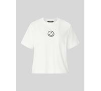 VERO MODA Boxy Fit T-Shirt aus reiner Baumwolle Modell 'SARA' in Weiss, Größe XS