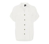 Vero Moda Damen Kurzarmbluse Vmbumpy S/S WVN Ga Noos Weiß Größe S