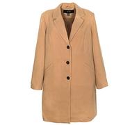 VERO MODA Cala Stine Mantel Kurzmantel Gehrock Longblazer Wollmantel Damen, Farbe:camel, Damengrößen:XXL