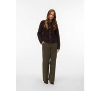 Vero Moda Relaxed Fit Strickjacke mit Woll-Anteil Modell 'CARMEN' in Schoko, Größe S