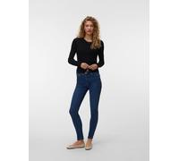 Strickjacke VERO MODA "VMWONDER LACE LS O-NECK CARDIGAN NOOS", Damen, Gr. XL, schwarz, Strick, Obermaterial: 78% Viskose, 22% Polyester, unifarben, regular fit, Rundhals, Strickjacken Strickjacke, Vis