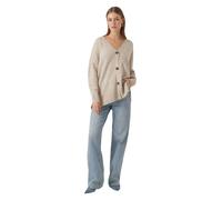 Vero Moda Cardigan Lefile aus Strick in Birch Melange L Regular Fit