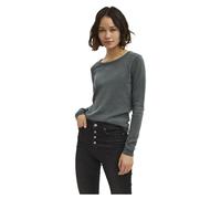 Vero Moda Damen Rundhalspullover VMCARE STRUCTURE LS O-NECK BLOU NOOS Regular Fit L Balsamgrün