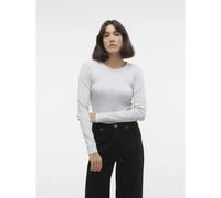 VERO MODA - VMCHLOE LS SHORT TOP GA JRS NOOS light grey melange - Gr. - L