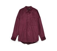 Vero Moda Cordhemd in Bordeuax - Größe XL | Damen Blusen