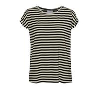 VERO Moda Curve Damen Vmaya Plain Ss Top Stripe Ga Noos Curve T-Shirt