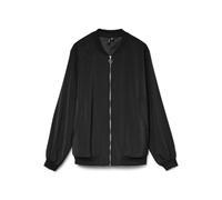 Bomberjacke VERO MODA CURVE "VMCCOCO L/S BOMBER GA NOOS CUR", Damen, Gr. 50, schwarz, Web, Obermaterial: 96% Polyester, 4% Elasthan, unifarben, Rippbündchen, Jacken (72534000-50) schwarz