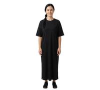 Jerseykleid VERO MODA CURVE "VMCMOLLY SS OVERSIZE CALF DRESS NOOS CUR", Damen, Gr. M, N-Gr, schwarz, Jersey, Obermaterial: 100% Baumwolle, unifarben, oversize kniebedeckend, Rundhals, Kleider Jerseykl