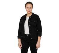 Jeansjacke VERO MODA CURVE "VMRUNA LS SLIM DNM JCK MIX GA CUR NOOS" Gr. 50, schwarz (black) Damen Jacken Jeansjacken (79609827-50)