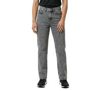 High-waist-Jeans VERO MODA CURVE "VMCTESSA HR WIDE J RA206 GA CUR NOOS", Damen, Gr. 54, Länge 32, medium grau denim, Denim/Jeans, Obermaterial: 99% Baumwolle, 1% Elasthan, unifarben, oversize, Jeans H