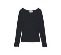 VERO MODA Damen Awglesha Ls Boatneck Top Noos, Black, Medium