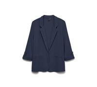 VERO MODA Damen Blazer VMJesmilo Sakko mit Dreiviertel-Ärmeln 10279700 Navy Blazer M