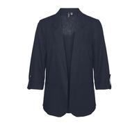 VERO MODA Damen Blazer VMJesmilo Sakko mit Dreiviertel-Ärmeln 10279700 Navy Blazer XS