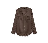VERO MODA - VMBUMPY L/S SHIRT NEW WVN NOOS Chocolate Torte - Gr. - M