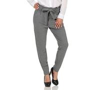 Vero Moda Loose Paperbag Hosen XL Medium Grey Melange