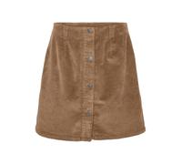 Cordrock VERO MODA "VMETTA HR SHORT CORD SKATER SKIRT NOOS", Damen, Gr. S (36), silber (silber mink), Cord, Obermaterial: 98% Baumwolle, 2% Elasthan, unifarben, kurz, Röcke (90554369-S) silber mink