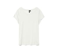 Vero Moda Rundhalsshirt AVA mit Kurzarm in weiß L Regular Fit