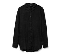 VERO MODA Damen Hemd Basic Rundhals Bluse Locker geschnitten Oberteil