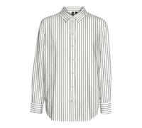 VERO MODA Damen Hemd Basic Rundhals Bluse Locker geschnitten Oberteil