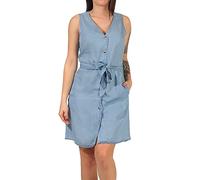 VERO MODA Damen Jeans Kleid VMViviana Short 10247808 Light Blue Denim XL