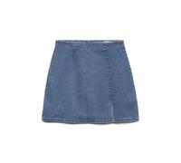 VERO MODA Damen Jeansrock mit Reißverschluss und geradem Schnitt