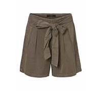 VERO MODA Damen Kurze Stoff Hose Casual Sommer Chino Hot Pants Leichter Stoff mit Bindegürtel VMMIA