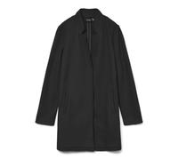 VERO MODA Damen Kurzmantel lange Damenjacke mit Stehkragen VMBrushedkatrine 10231027 Black XS