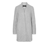 VERO MODA Damen Kurzmantel VMBrushedkatrine 10239526 Light Grey Melange XS