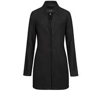 VERO MODA Damen Kurzmantel VMBrushedkatrine lange Damenjacke 10288816 Black S